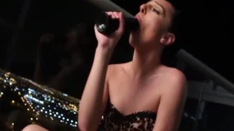 Nubile TS Chanel Santini Sucks And Riding black fake penis