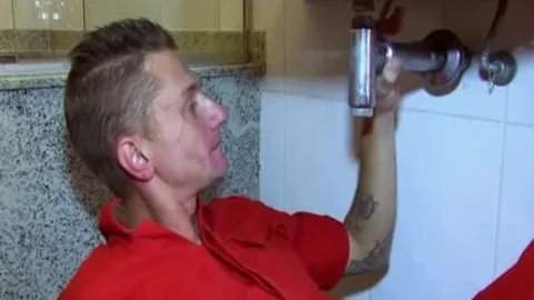 slutty sheboy Flips Flops With The Plumber