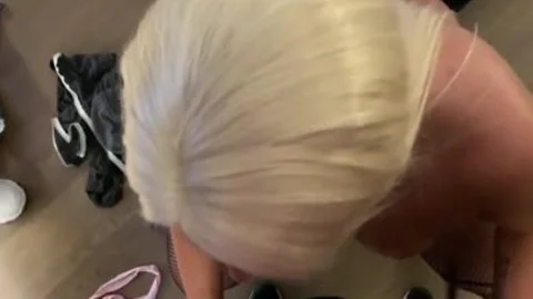 blonde TS BBW banging A Nerd