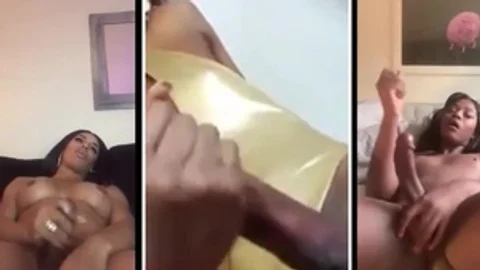 black Trans Tri Screen cum Shots