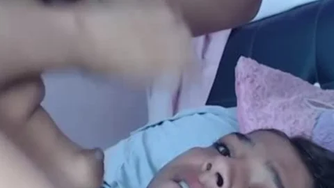 Self sucking Teenager sheboy Cums In face hole