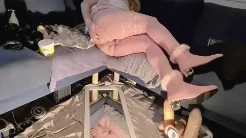 Slamming hard with australian in stockings