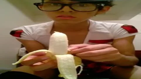 filthy teen Eat A Banana
