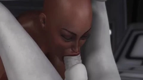 sexy Sci-fi Female Alien Plays With A dark gal In The Space Station