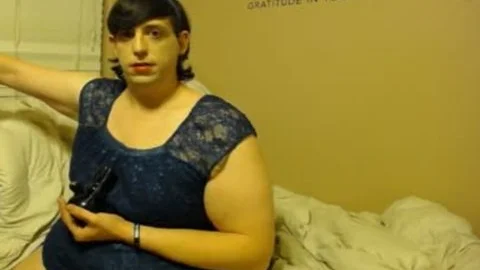 humongous nice-looking woman sheboy Smokes, Masturbates And Tastes Her Own love juice