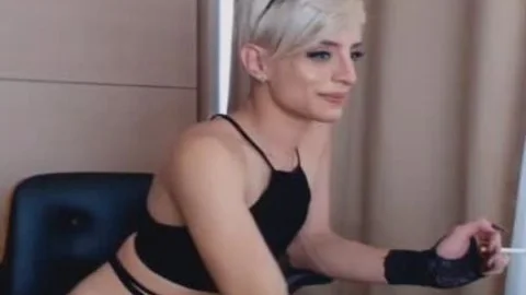 Trans Masturbate unbending cock On Live webcam