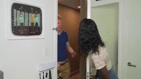 pretty black chick acquires Fixed By The Handyman