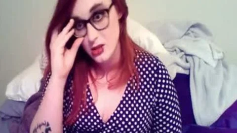 BBW Redhead legal age teenager sheboy Masturbates 10-Pounder