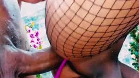 Biggest Colombian ebony lady-man dong In History pokes