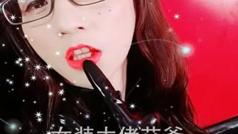 pretty teen Abbykitty fucks Herself With A Dog dildo - 高颜值TS女装大佬长腿主播艾爷假狗屌插菊