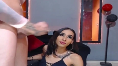 engulfing A enormous cock On web camera