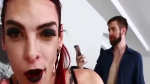 Redhead Trans playgirl Gently Choked During hardcore ass