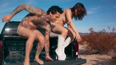 TransAngels: Stranded Beauty Meets Stud Motorcyclist