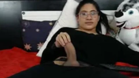 large jock Jacking Off Her biggest dick