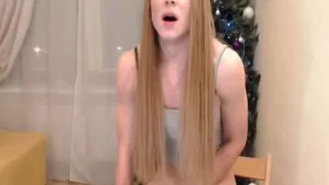 Julai large rod blonde sex cream flow